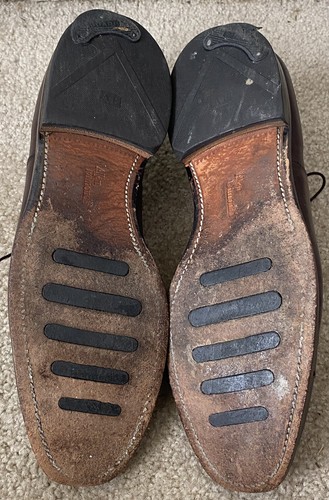 Allen Edmonds Dryden Cap Toe Brogue Oxford elegante braune Schuhe 11 D - Bild 8 von 10