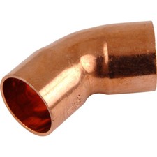 Street Elbow 45&deg; Copper Plumbing Pipe End Feed - All Sizes
