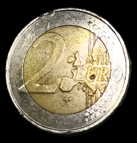 Rare 2 Euro Belgium 2000 – Mint Error – Double Rim, Weak Strike, Misaligned Core - Picture 2 of 14