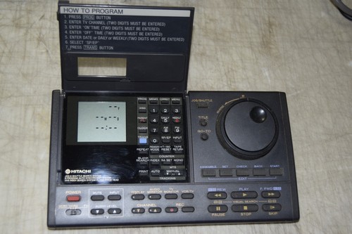 Hitachi VT-RMS730A Fernbedienung mit Jog & Shuttle für Vintage VHS Schnitt LESEN - Bild 2 von 6