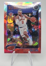 2019 - 20 Nba Hoops Premium Stock RJ Barrett Tribute Red Cracked Ice Rookie RC