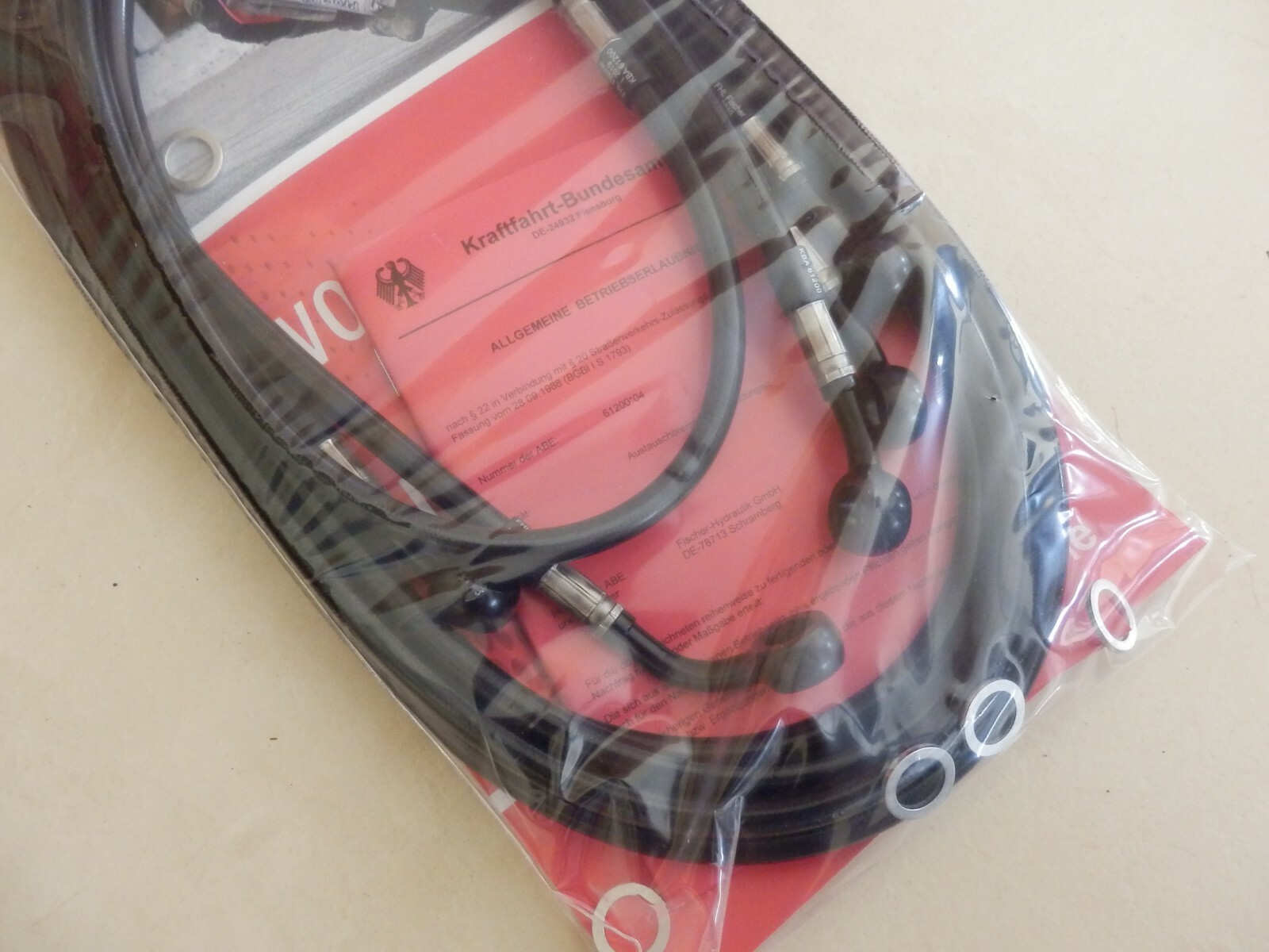 VN 1500 CLASSIC VNT50D STAHLFLEX vorne hinten Kupplung SCHWARZ brake hose D4