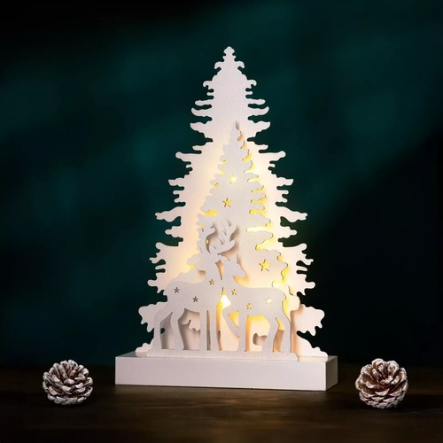 Decoración de renos de madera de Navidad con luces LED para el hogar decoración de ciervo Navidad - Imagen 13 de 24