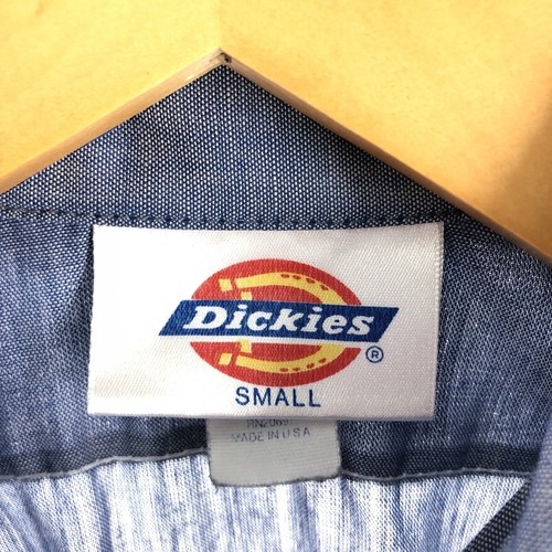 Vintage 80s-90'S Dickies Chambray Short Sleeve Work Shirt Made in USA Men's ... - Picture 3 of 7