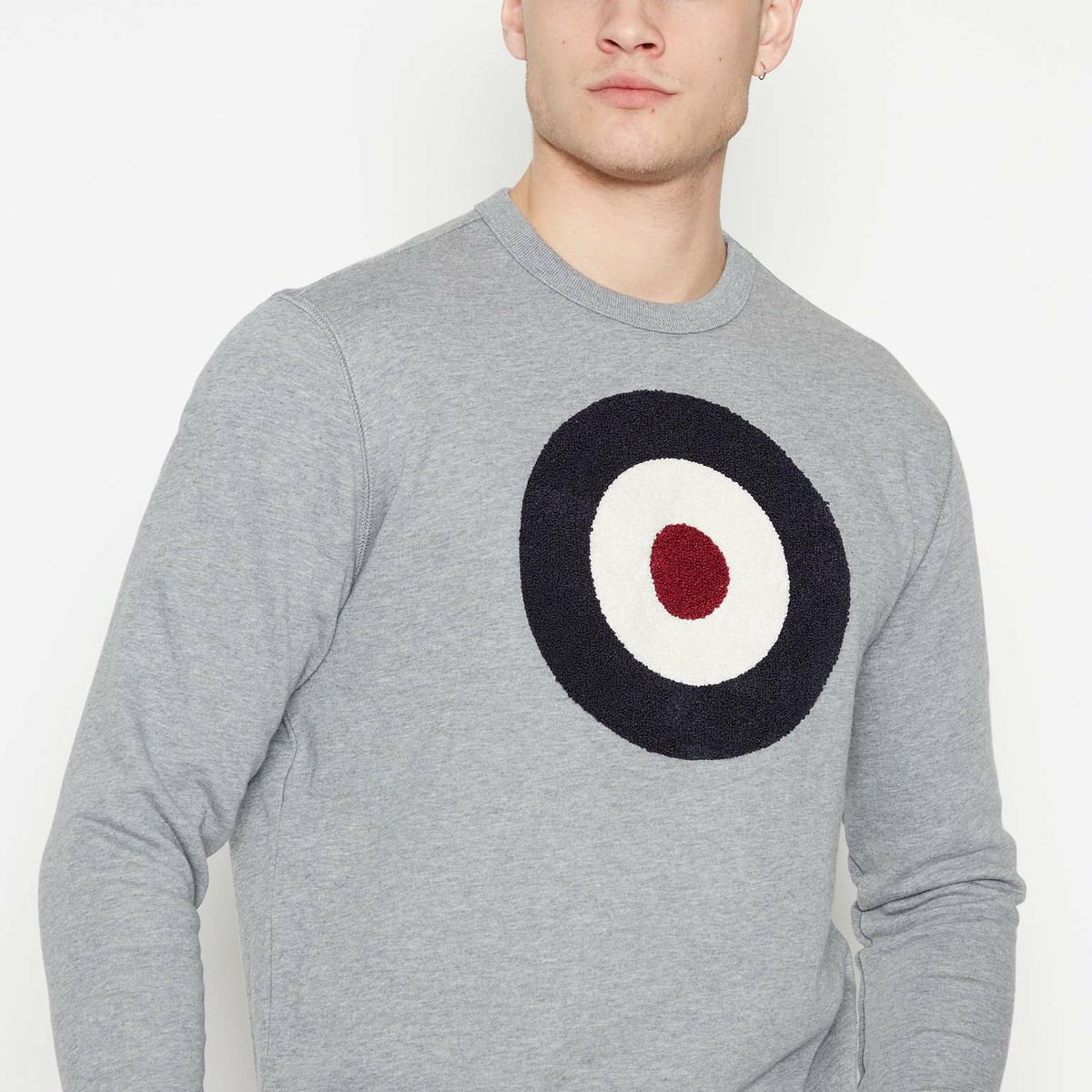 Grey Target Sweatshirt Ben Sherman JUMPER SALE 60 OFF RRP 75 UK SELLER eBay