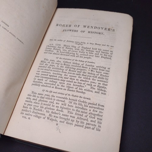 Roger of Wendover's Chronicle Volume 2 by J. A. Giles -Hardcover -1849 -ExLibris - Picture 9 of 16