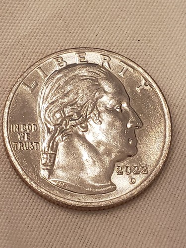 Washington ERROR Quarter 2022 D In "COD" We Trust- Drooling-Facing Right. L@@K - Picture 1 of 4
