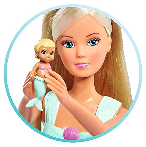 Simba 105733524 Steffi Love Mermaid Family, doll as pregnant mermaid with Kevin - Picture 5 of 12