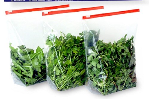 Reusable Ziplock Pouches for Fridge Storage Zip Locker Pouch Vegetable Bags 15Pc - Picture 16 of 20