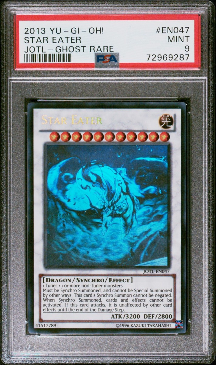 Star Eater 2013 PSA 9 MINT Ghost Rare Unlimited JOTL-EN047 Yugioh