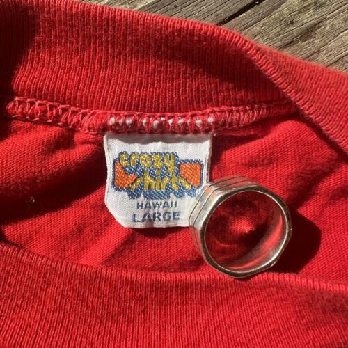 Vintage 70s 80s Crazy Shirts Ski Hawaii Long Sleeve T-shirt Large Made in USA - Picture 4 of 7