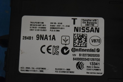 2013-2015 NISSAN PATHFINDER BODY STABILITY CONTROL MODULE BCM OEM 984B1-9NA1A - Picture 2 of 6
