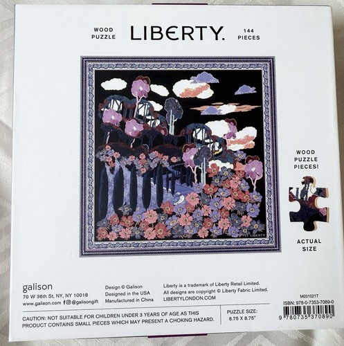 Rompecabezas de madera Liberty Bianca 144 piezas Alison floral púrpura - Imagen 3 de 3
