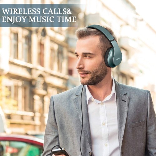 Wireless Headphones Over Ear, Bluetooth Headphones with Microphone, Foldable ... - Foto 2 di 6