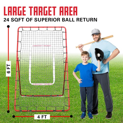 Rukket Pitch Back Baseball/Softball Rebounder, 4x6 Pitching and Throwing Prac... - Picture 3 of 9
