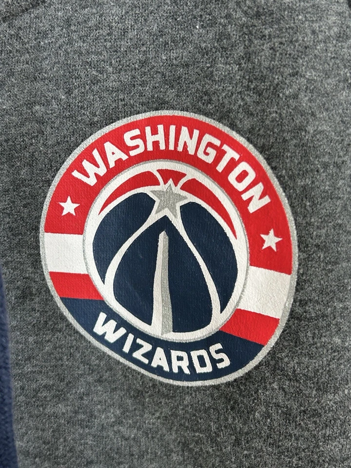 Suéter para mujer Washington Wizards gris manga larga grande sudadera con capucha GIII para ella Foto 2 de 4