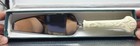 Lenox Stainless Steel Cake Knife Ornate Porcelain Handle & Box Wedding Birthday
