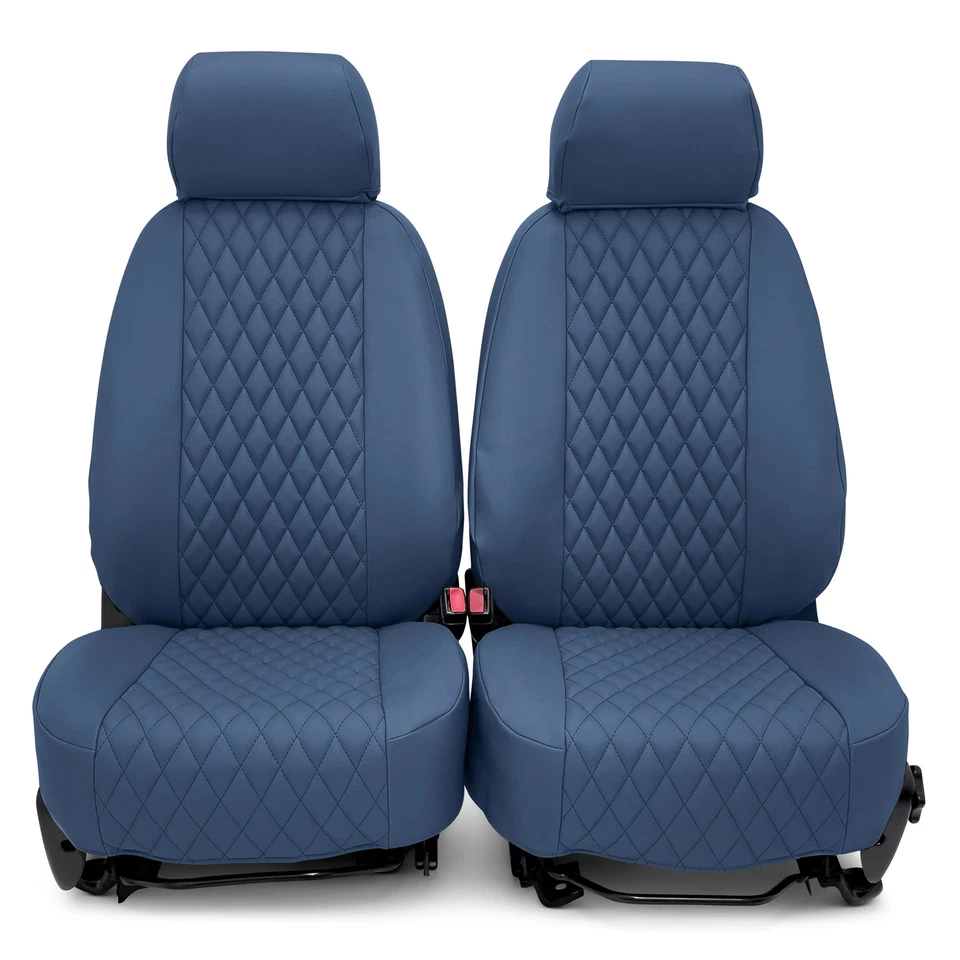 For Ram Dakota 11 CalTrend Diamond Quilted 1st Row Blue Custom Seat Covers Foto 2 de 4