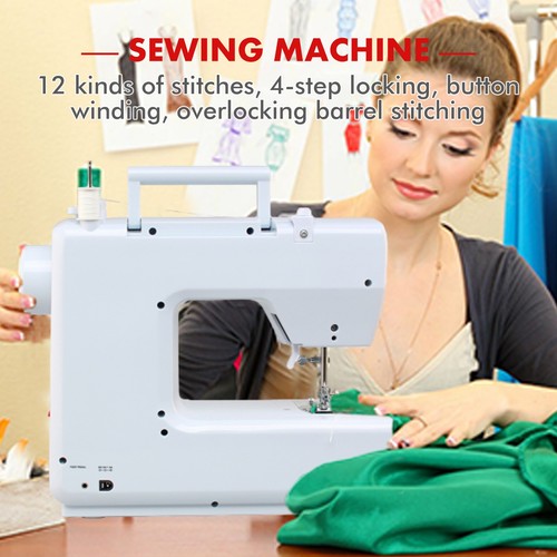 Mini Sewing Machine Kit for Beginners 12-Stitch Electric Home DIY Gift US - Picture 12 of 14