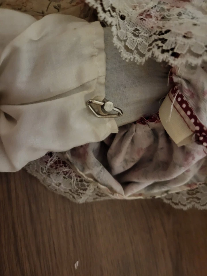 ancienne poupée automate musical violoniste tête mains pieds porcelaine H 30cm - Photo 4/4