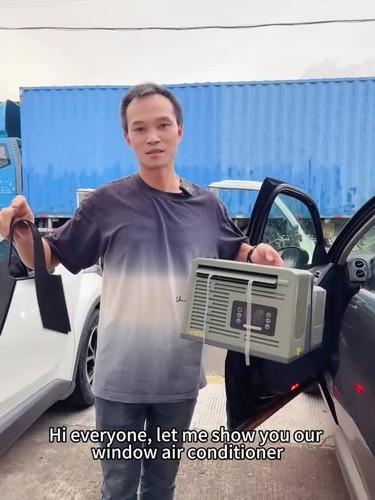 Aire acondicionado portátil DC24V 2389 BTU ventana de coche exterior tienda de campaña refrigeración - Vídeo 1 de 1