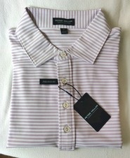 NWT XLARGE Peter Millar Crown Crafted Tailored Fit Striped Polo MSRP 110