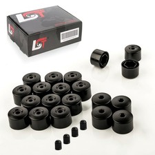 20x Felgen Radschraube Kappen 17mm Schwarz Diebstahlschutz für SEAT Exeo ST 3R