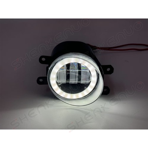 3.5inch Round LED Fog Light Driving Lamp Angel Eye DRL White Yellow Ring 2x - Bild 11 von 11