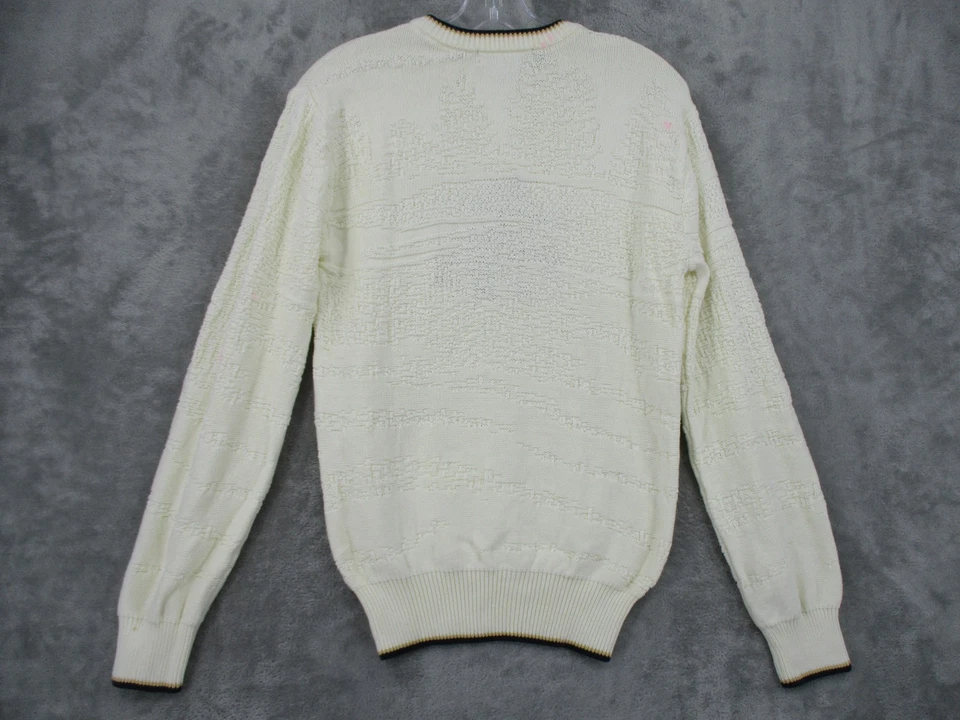 Suéter De Colección Ciprés Para Hombres 36 Golf Bordado Preppy Pullover Informal Marfil Foto 2 de 4