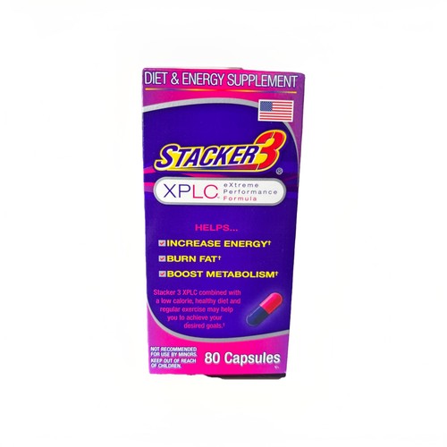 Stacker 3 XPLC Body Fat Burner and Metabolism Boosting 80 capsules - Picture 1 of 4