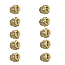 10 Pack XFITTING Push Fit Cap 1/2 inch, 1/2", Push to Connect End Cap Plug, 