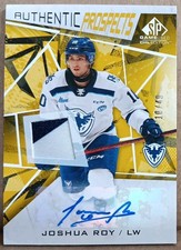 2021-22 CHL SP GAME AUTHENTIC PROSPECTS AUTOGRAPH PATCH JOSHUA ROY /49 Montreal