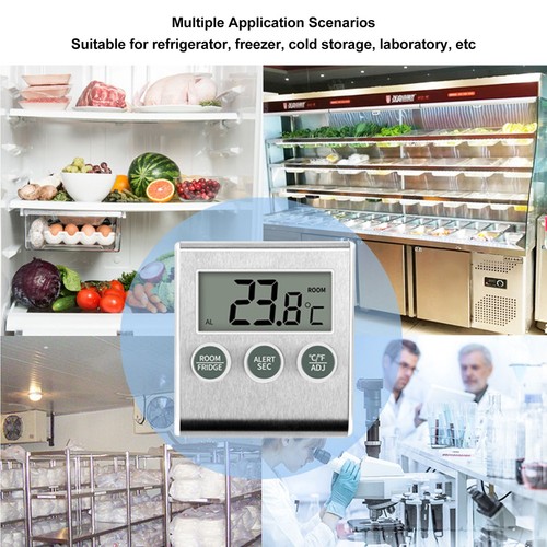 Digitale Kühlschrank Thermometer Alarm Speicher Funktion Kleine Gefrier Schrank - Bild 17 von 24