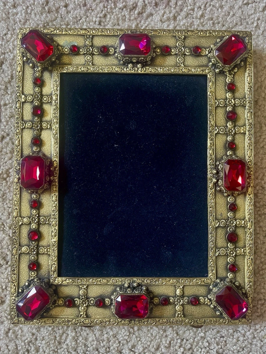 Antique Jeweled Picture Frame In Antique Picture Frames for sale