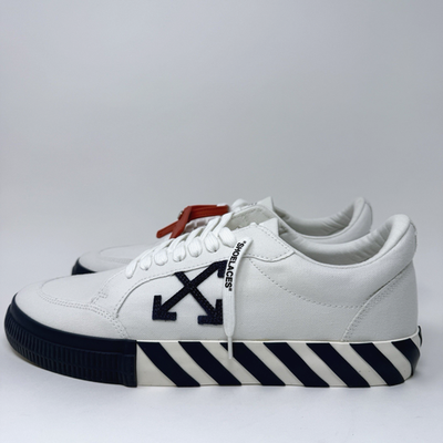 Size 13 - Off-White Vulc Sneaker White Navy Blue for sale
