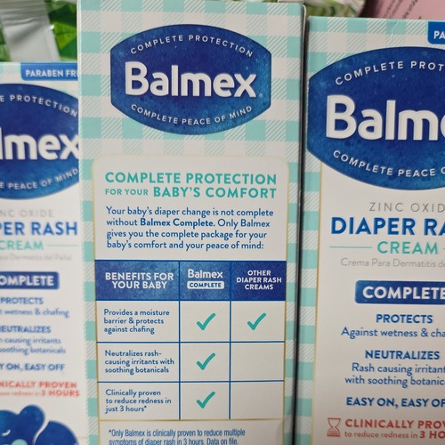 Balmex Complete Protection Zinkoxid Windelausschlag Creme - 4 Unzen Neu im Karton!! - Bild 5 von 7