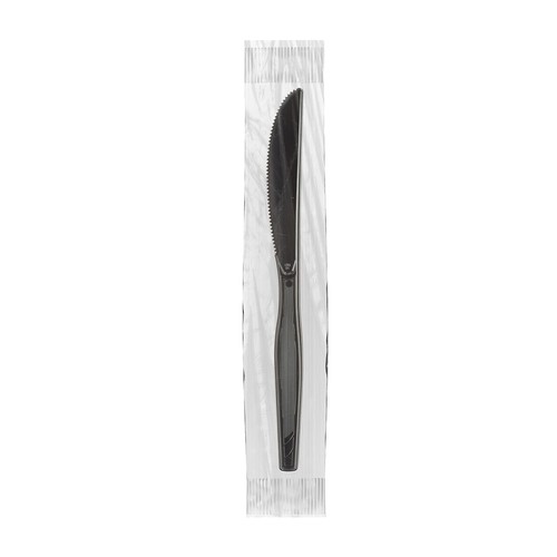 Dixie Grab’N Go Wrapped Cutlery Knives Black 90/Box KM5W540PK - Bild 4 von 5