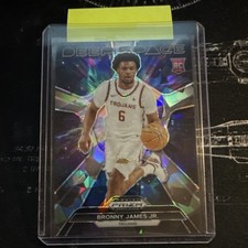 Panini Prizm Draft Picks Deep Space Ice Rookie Bronny James Jr. USC #19