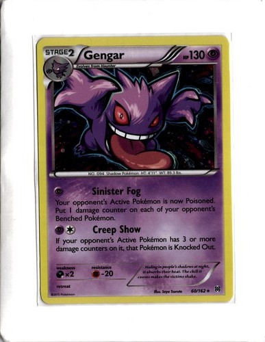 Pokémon TCG Gengar Holo Rare XY - BREAKthrough 060/162 - Picture 1 of 2