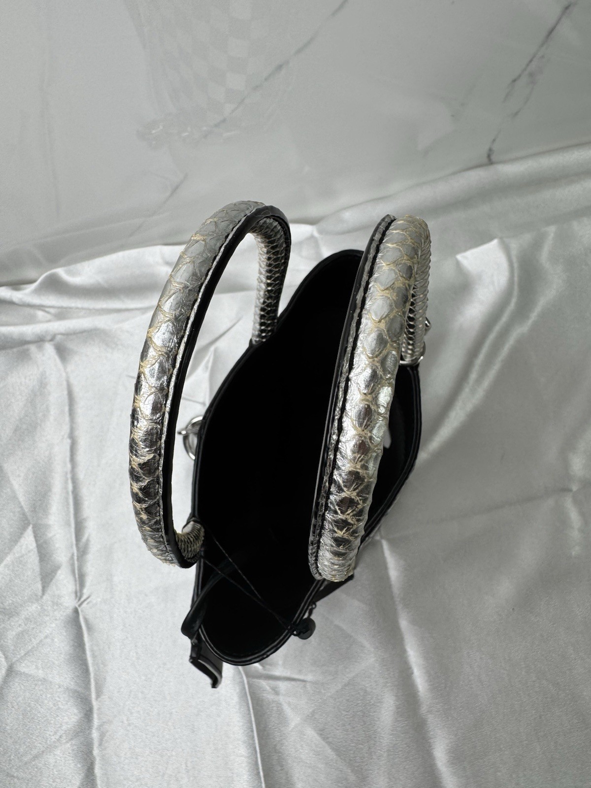 Authentic Alexander Wang Roxy Metallic Checkboard… - image 12