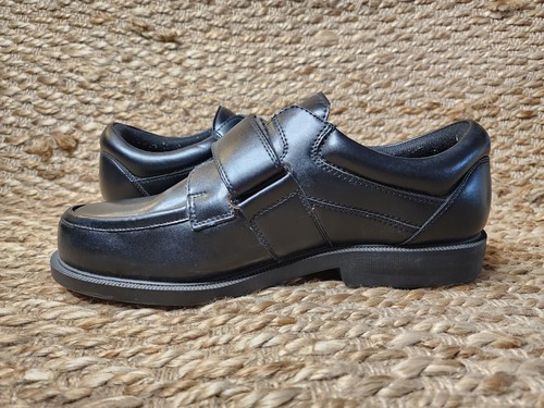 Dr. Scholl's schwarz Leder Oxford Schuhe verstellbarer Riemen Kirche Arbeit Herren 11 - Bild 7 von 11