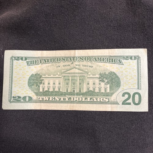 twenty dollar bill fancy serial number - Picture 2 of 2