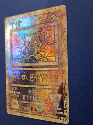 Ancient Mew Pokemon New Movie Promo Double Holo Foil Rare 1999-2000 Card - Picture 11 of 17
