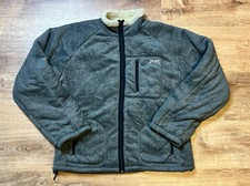 Jeep Logo Men's Thick Fleece Sherpa Lined Front Zip Jacket Size XL Gray