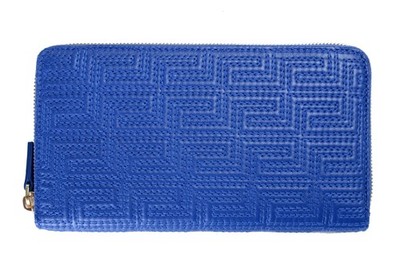 Versace 100% Leather Blue Women's Wallet