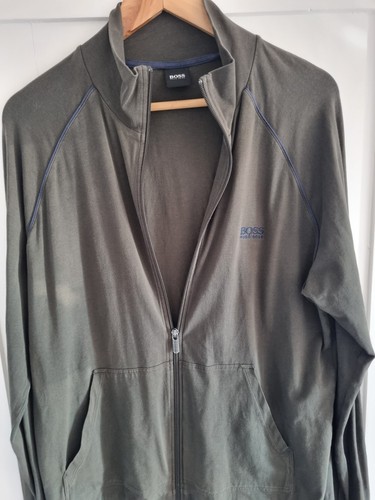 Hugo Boss Funnel Neck Sweatshirt Full Zip Pullover Grün Größe L  - Bild 8 von 10