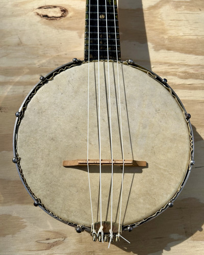 Vintage Slingerland May-Bell Banjouke Banjolelle mit Tonreifen spielbereit - Bild 4 von 12