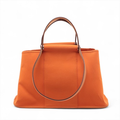 Hermès Kabak Elan 39 PM Toile Officier Orange Silver Metal Fittings □O: 2011 - Picture 2 of 15