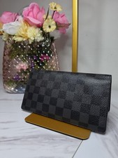 Authentic Louis Vuitton Damier Graphite Brazza Wallet