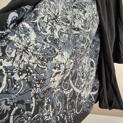 Blair Cardigan With Attached Floral Tank Women's Size XL Black - Picture 3 of 7